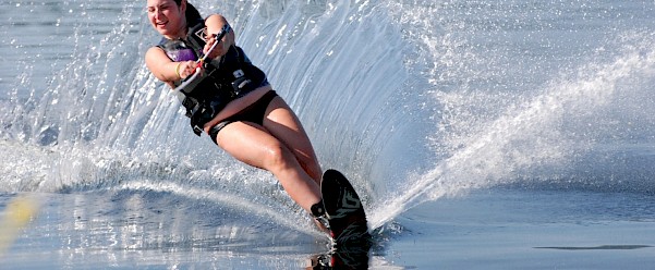 Slamon Ski at Summer Camp