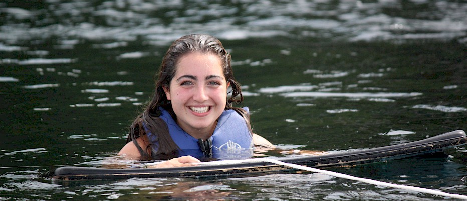 Every day, campers receive quality instruction while engaging in water activities such as, Canoeing, Kayaking, Sailing, Water Skiing, Wakeboarding, Paddle Boarding, Surf Bikes, and many more!