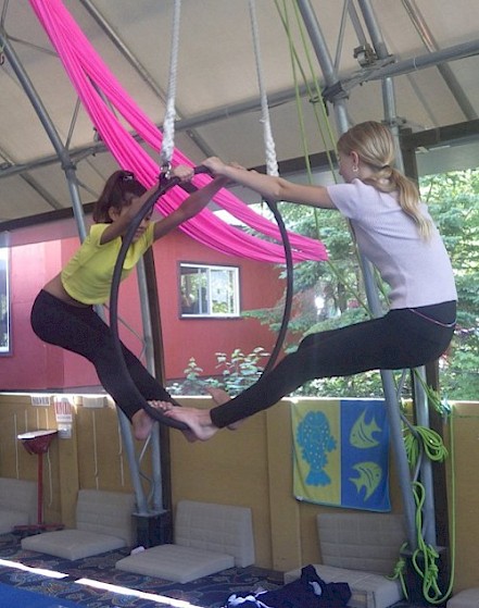 New! Aerial Silks and Hoop Skills at Summer Camp