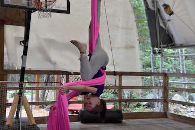 Aerial sports program at Canadian Adventure Camp